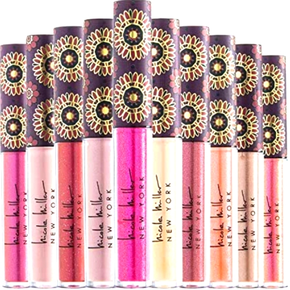 Nicole Miller Shimmery Lip Gloss 10 Pack NWT